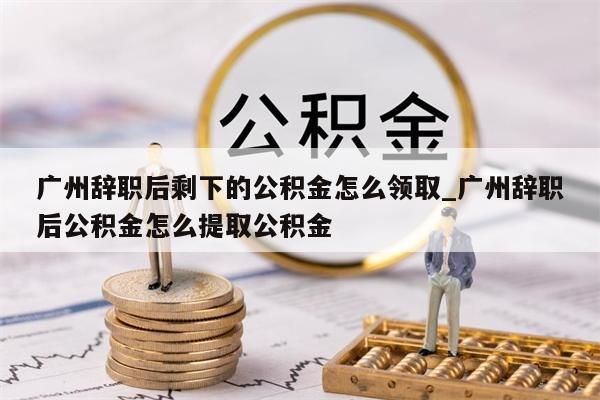 广州辞职后剩下的公积金怎么领取_广州辞职后公积金怎么提取公积金